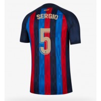 Fotbalové Dres Barcelona Sergio Busquets #5 Domácí 2022-23 Krátký Rukáv